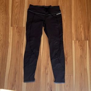 Patagonia Mission Peak Cold Weather Running Leggings in Black